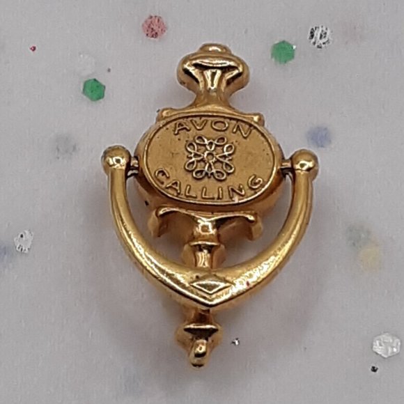 COPY - Avon Exclusive Representative Lapel Pin Door Knocker Avon Calling Vintag… - Picture 3 of 9